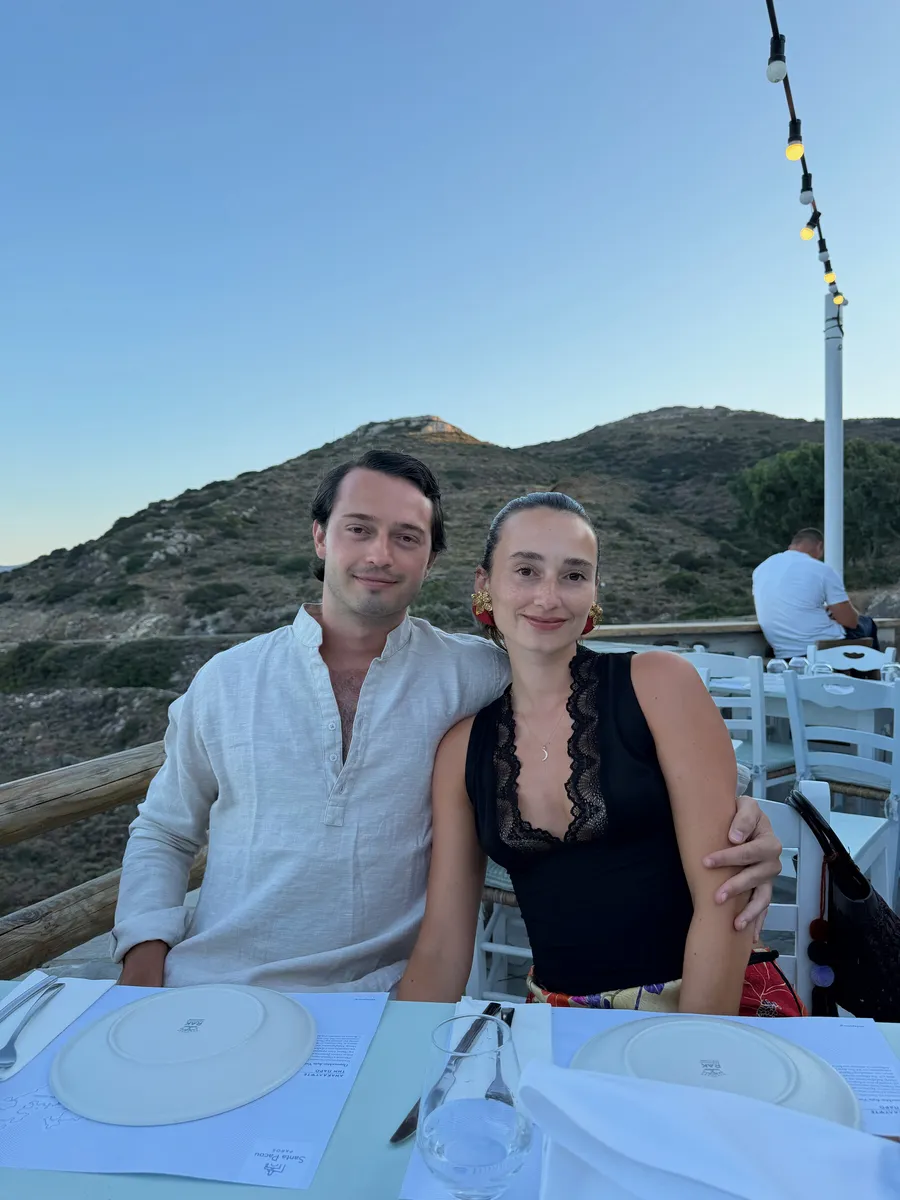 Lisa-Nil and Jules, Paros, August 2026